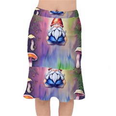 Thaumaturgy Magically Prestidigitation Sleight Of Hand Fly Agaric Abracadabra Short Mermaid Skirt by GardenOfOphir