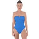 Bright Navy Blue	 - 	Tie Back One Piece Swimsuit View1