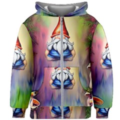 Thaumaturgy Magically Prestidigitation Sleight Of Hand Fly Agaric Abracadabra Kids  Zipper Hoodie Without Drawstring by GardenOfOphir