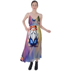 Thaumaturgy Magically Prestidigitation Sleight Of Hand Fly Agaric Abracadabra Tie Back Maxi Dress by GardenOfOphir