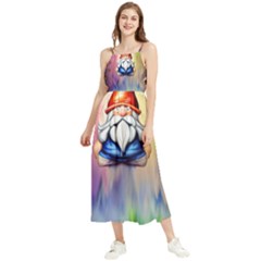 Thaumaturgy Magically Prestidigitation Sleight Of Hand Fly Agaric Abracadabra Boho Sleeveless Summer Dress by GardenOfOphir