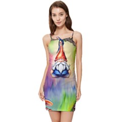 Thaumaturgy Magically Prestidigitation Sleight Of Hand Fly Agaric Abracadabra Summer Tie Front Dress by GardenOfOphir