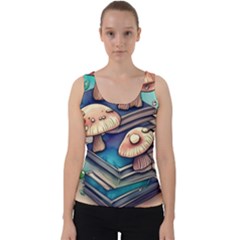 Mushroom Cloud Legerdemain Portobello Warlock Velvet Tank Top by GardenOfOphir