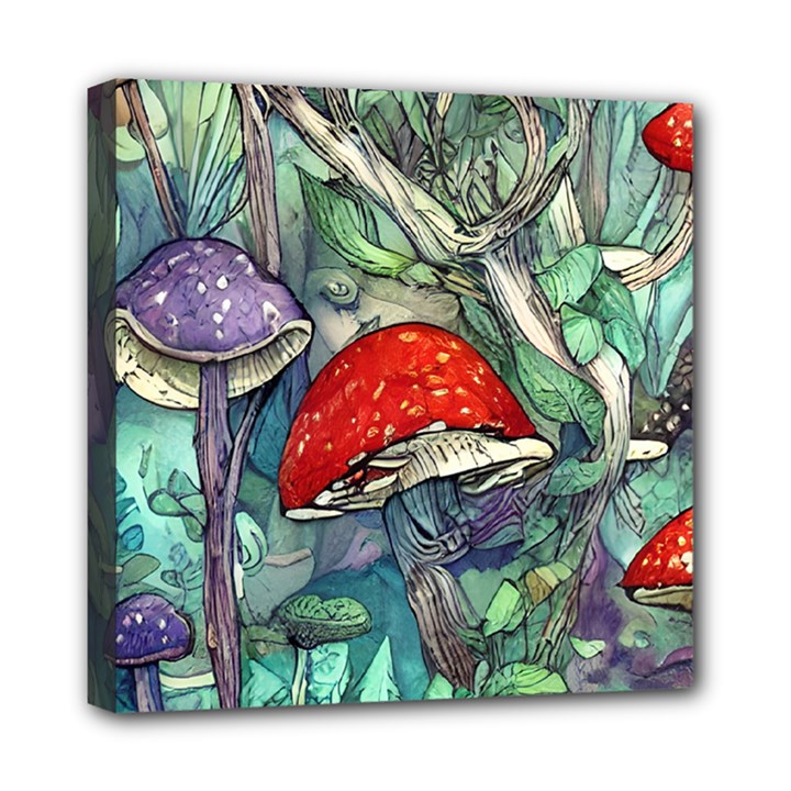 Necromancy Mushroom Mini Canvas 8  x 8  (Stretched)