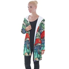 Necromancy Mushroom Longline Hooded Cardigan by GardenOfOphir