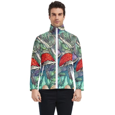 Necromancy Mushroom Men s Bomber Jacket by GardenOfOphir