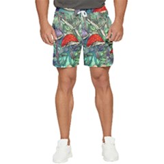 Necromancy Mushroom Men s Runner Shorts by GardenOfOphir