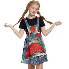 Necromancy Mushroom Kids  Apron Dress by GardenOfOphir