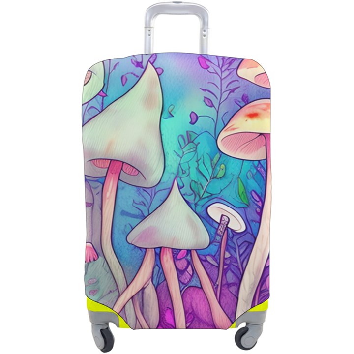 Magician s Charm Mushroom Luggage Cover (Large)