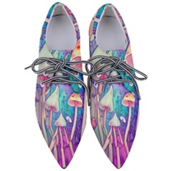 Magician s Charm Mushroom Pointed Oxford Shoes by GardenOfOphir