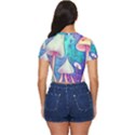 Magician s Charm Mushroom Side Button Cropped Tee View4