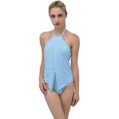 Robin Egg Blue	 - 	go With The Flow One Piece Swimsuit by ColorfulSwimWear