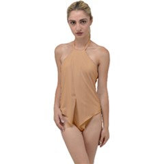 Middle Orange	 - 	go With The Flow One Piece Swimsuit by ColorfulSwimWear