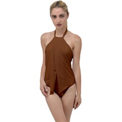 Spice Orange	 - 	go With The Flow One Piece Swimsuit by ColorfulSwimWear