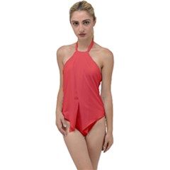 Tart Orange	 - 	go With The Flow One Piece Swimsuit by ColorfulSwimWear