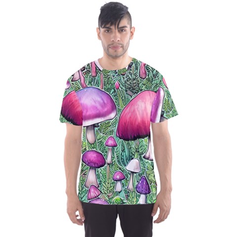 Conjuration Mushroom Men s Sport Mesh Tee by GardenOfOphir