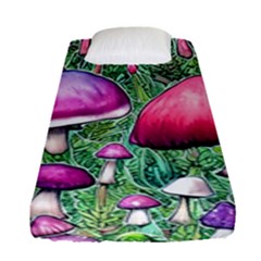 Conjuration Mushroom Fitted Sheet (single Size) by GardenOfOphir