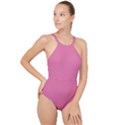 China Pink	 - 	High Neck One Piece Swimsuit View1