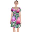 Conjuration Mushroom Short Sleeve Bardot Dress View1