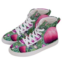 Conjuration Mushroom Men s Hi-top Skate Sneakers by GardenOfOphir