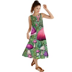 Conjuration Mushroom Summer Maxi Dress by GardenOfOphir