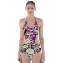 Sorcery Mushroom Cut-out One Piece Swimsuit by GardenOfOphir