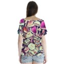 Sorcery Mushroom V-Neck Flutter Sleeve Top View2