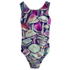 Sorcery Mushroom Kids  Cut-out Back One Piece Swimsuit by GardenOfOphir