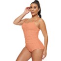 Atomic Tangerine Orange	 - 	Retro Full Coverage Swimsuit View2