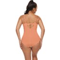 Atomic Tangerine Orange	 - 	Retro Full Coverage Swimsuit View4