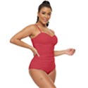 Flame Scarlet Red	 - 	Retro Full Coverage Swimsuit View3