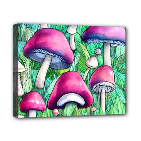 Charmed Toadstool Canvas 10  X 8  (stretched) by GardenOfOphir