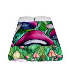 Charmed Toadstool Fitted Sheet (full/ Double Size) by GardenOfOphir