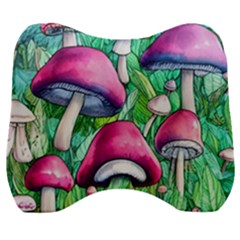 Charmed Toadstool Velour Head Support Cushion by GardenOfOphir