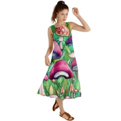 Charmed Toadstool Summer Maxi Dress by GardenOfOphir