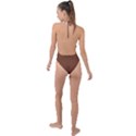 Toffee Brown	 - 	Backless Halter One Piece Swimsuit View2