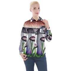 Necromancy Charm Women s Long Sleeve Pocket Shirt