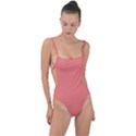 Congo Pink	 - 	Tie Strap One Piece Swimsuit View1