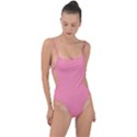 Schauss Pink	 - 	Tie Strap One Piece Swimsuit View1