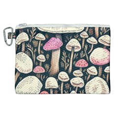 Spell Chanterelle Design Canvas Cosmetic Bag (xl) by GardenOfOphir