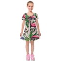 Glamour Enchantment Design Kids  Short Sleeve Velvet Dress View1