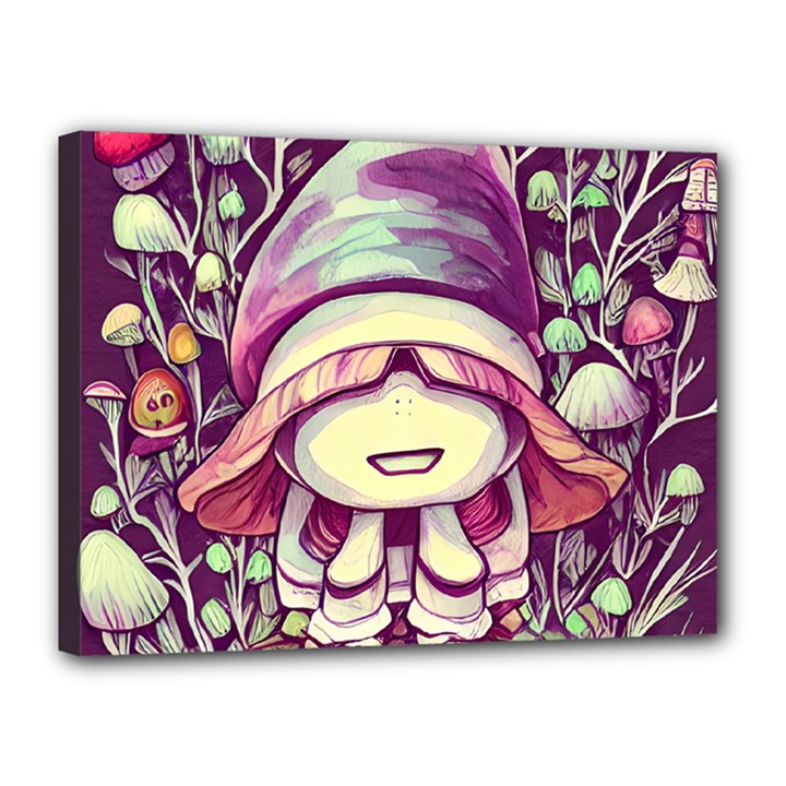 Toadstool Charm For Necromancy And Conjuration Canvas 16  x 12  (Stretched)