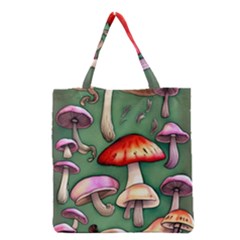 Glamour Mushroom For Enchantment And Bewitchment Grocery Tote Bag by GardenOfOphir