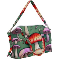 Glamour Mushroom For Enchantment And Bewitchment Canvas Crossbody Bag by GardenOfOphir