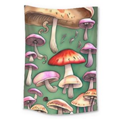 Glamour Mushroom For Enchantment And Bewitchment Large Tapestry