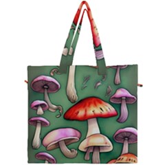 Glamour Mushroom For Enchantment And Bewitchment Canvas Travel Bag by GardenOfOphir