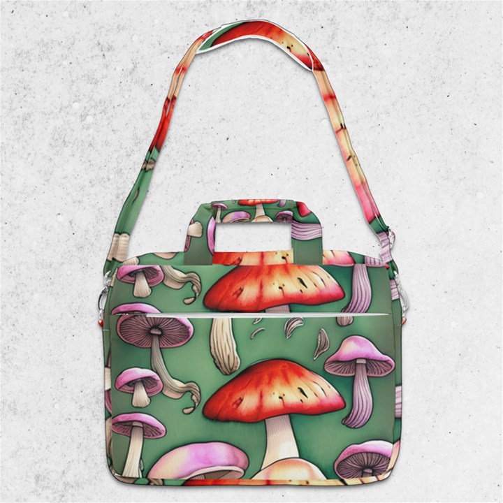 Glamour Mushroom For Enchantment And Bewitchment MacBook Pro 13  Shoulder Laptop Bag 