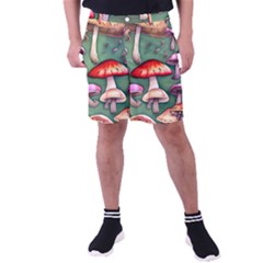 Glamour Mushroom For Enchantment And Bewitchment Men s Pocket Shorts by GardenOfOphir