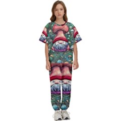 Black Art Mushroom For Incantation And Witchcraft Kids  Tee And Pants Sports Set