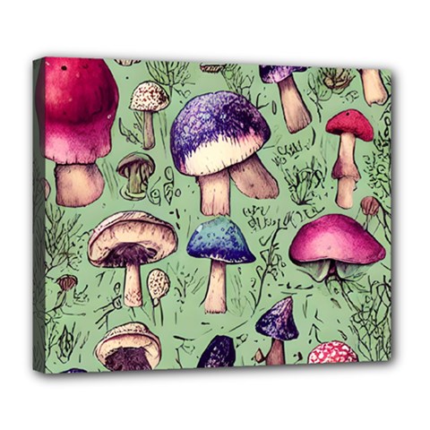 Presto Mushroom For Prestidigitation And Legerdemain Deluxe Canvas 24  X 20  (stretched)